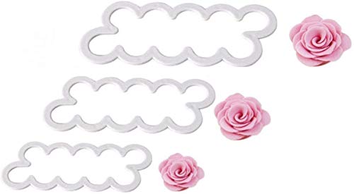 Image of First Try Fondant Tool Cake Decorating Gumpaste Flowers The Easiest Rose Ever Cutter Cookie Cutters, Set of 3