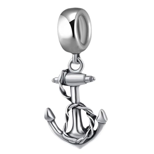 Anchor Sterling Silver Sailor Charm - USN Sea Charm for Pandora Bracelet