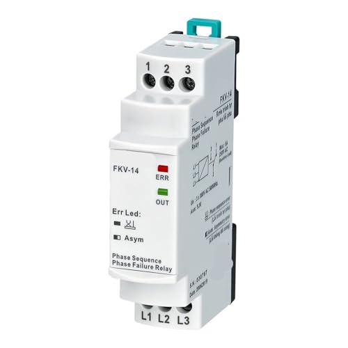 Relais de séquence de phases FKV-14 triphasé non neutre 380V CA asymétrie fixe 30%