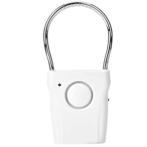 Jenngaoo Door Handle Alarm, Extra Loud 120 dB Door Window Sensor Door Handle with Alarm Home Security Door Alarm Induction Touch Sensor Alarm for Home and Office