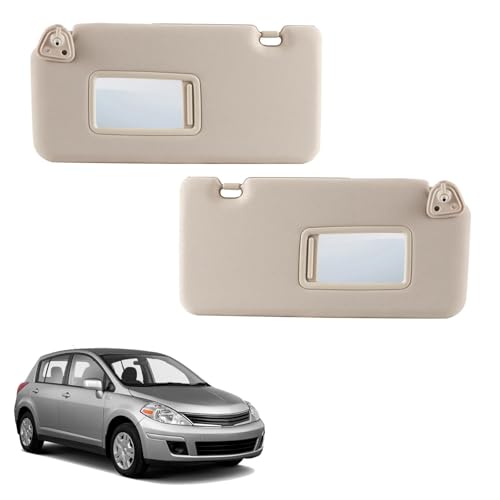 YZQPNB Sun Visor Compatible with Nissan Versa 2007-2012 and Tiida 2004-2012 Left Driver Side and...