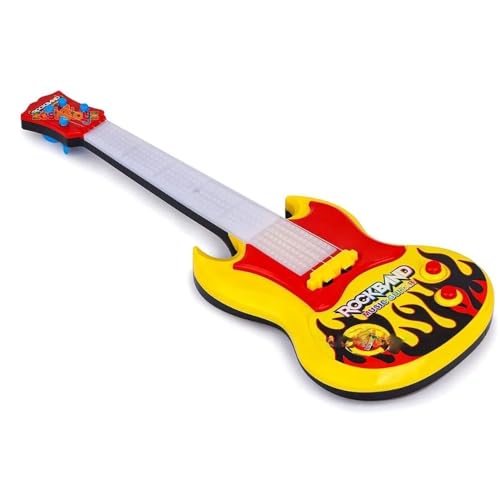Toy Imagine™ 15-Inch Music & Lights Guitar for Kids – Electric Musical Instrument with Demo Sound – Birthday Gift for Boys & Girls Age 2+ – Educational Music Guitar (Electronic for Kids)