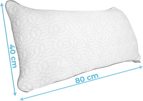 Kopfkissen 40x80 cm – Verstellbares Memory Foam Nackenkissen – Ergonomisch, druckentlastend &...