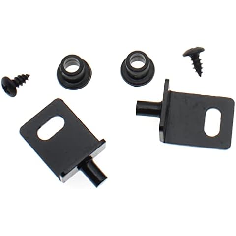 FDXGYH 2 Set Pivot Hinges with Bushing Black Pivot Hinges Concealed Hinges,for Wood Door/Furniture Cabinet/Drawer ect Cover