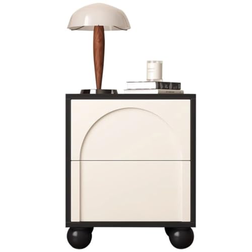 Cómoda Mesita de Noche de Madera, mesita de Noche Retro Francesa con cajones, Mesa Auxiliar práctica para el salón, Armario de Almacenamiento de fácil Montaje