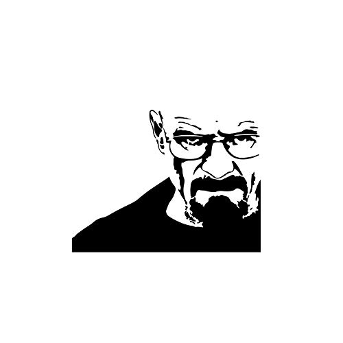 Adhesiva para frigorífico-- Pegatina de Heisenberg de la serie BREAKING BAD--24 *33 cm-modelo 939 color negro