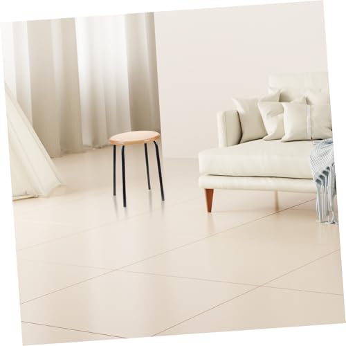 Siège de remplacement en bois poncé pour tabouret de cuisine