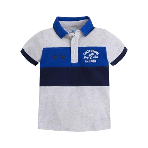 Polo enfant Mayoral avec impression et broderie style californien