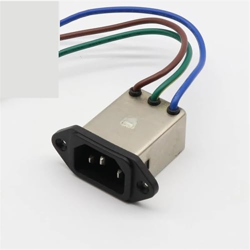 Connecteur filtre EMI 8A à 3 broches pour montage sur panneau 115/250V CA