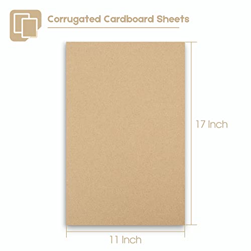 Image of Golden State Art 10 Pack 11x17 Corrugated Cardboard Sheet 1 /8 inch Flat Inserts