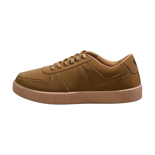 Image of Neeman's Men's Mono Court Sneakers | Lightweight Synthetic Casual Shoes with Cushioned EVA Sole | Flexible Walking & Everyday Comfort Sneakers