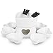 Zen Kitchen Zestaw Fondue glazurowane ceramiczne zestawy fondue do czekolady lub zestaw fondue sera