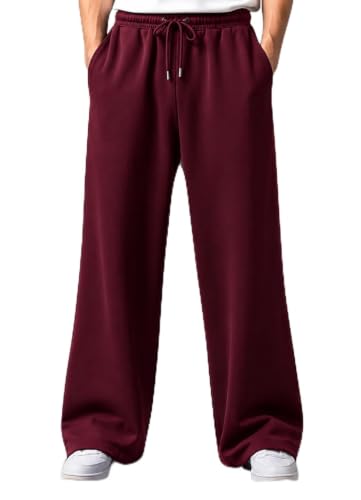 Image of Pure Cotton Men's Baggy Lower | Lower for Man Loose Fit with Pockets & Elastic Waist I Baggy fit Lowers for Gym, Jogging & Casual Wear