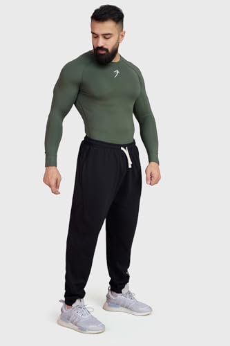 Image of FUAARK Men's Full Sleeve Compression T-Shirt - Athletic Base Layer for Fitness, Cycling, Training, Workout, Tactical Sports Wear