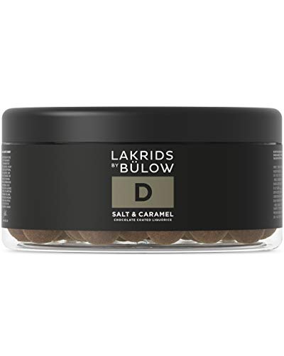Dänische Lakrids von Johan Bulow - D - SALZ & KARAMELL SCHOKOLADE LAKRITZE - SALT & CARAMEL CHOCOLATE COATED LIQUORICE - 550g - Art.-Nr.: 500059