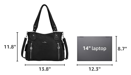 Bolso de hombro casual para mujer tipo hobo con asa superior miniatura 3