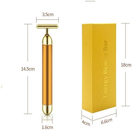 Miniatura 9 de Vv8oo Beauty Bar 24 K Golden Pulse Facial Masajeador de cara, Eléctrico en forma de T Masaje Herramientas de Levantamiento de Cara Anti-Arrugas Piel