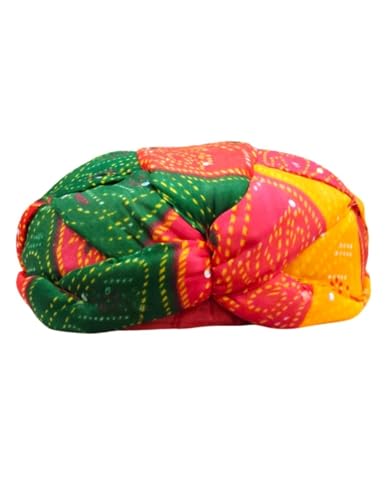 Image of BookMyCostume Traditional Indian Turban, Safa & Pagdi Collection - Ethnic Royal Headwear, Cultural Event & Fancy Dress Costumes | Ideal for Barati, Folk Dance & Themed Functions for Boys, Men & Adults