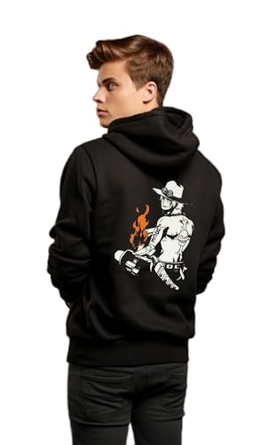 Image of Be Crazy Anime Printed Black Hoodie /Graphic Printed Hoodie /Hoodie for Men & Women /Warm Hoodie /Unisex Hoodie