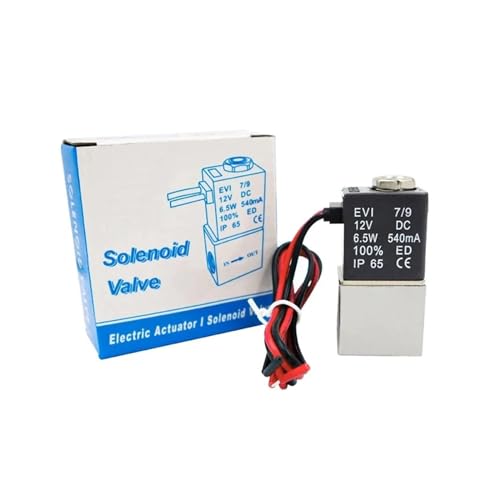 Électrovanne pneumatique résistant aux pannes de pression 12V 1/8 action directe