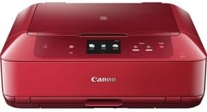 Canon MG7720 Wireless All-In-One Printer, front view, red color