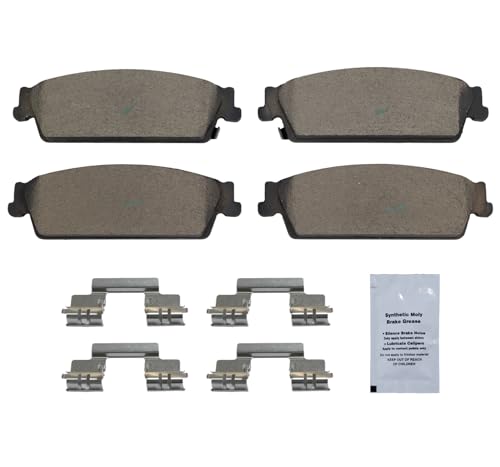 Image of HUSCH D1194 Rear Ceramic Brake Pads Kit Fit For Cadillac Escalade 2007-2014, For Escalade ESV 2007-2014, For Chevrolet Avalanche 2007-2013, For Silverado 1500 2007-2013, For Suburban 1500 2007-2014