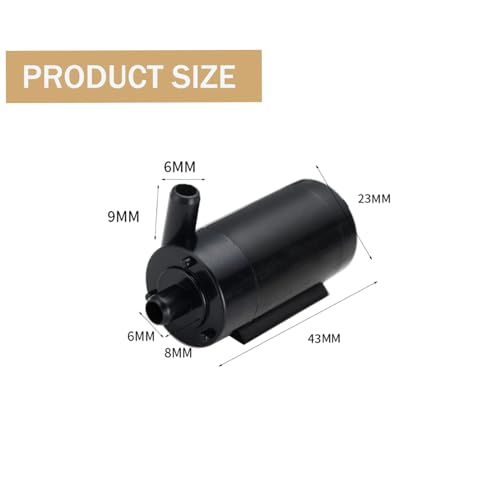 3PCS DC 3-5V USB Micro Submersible Mini Water Pump,Small Aquarium Pump for Fish Tank Aquariums Pond Fountain Hydroponics Garden (Black)