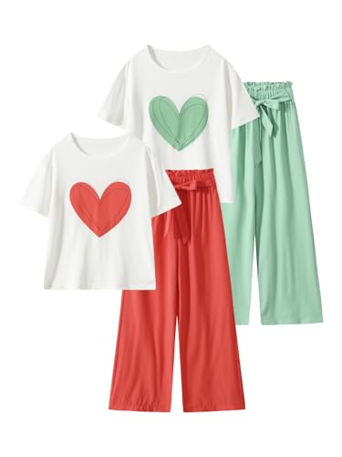 Girls Graphic Print Outfit Set