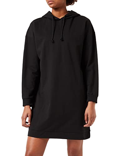 VERO MODA Damen Vmoctavia Hoodie Dress Noos Kleid, Schwarz, M EU