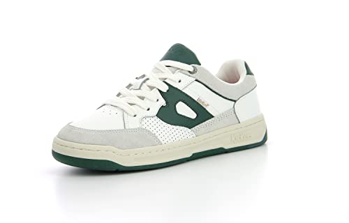 Kickers Kikouak Jr, Zapatillas Unisex para niños, Blanco y Verde, 39 EU