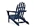 POLYWOOD AD5030NV Classic Folding Adirondack Chair, Navy