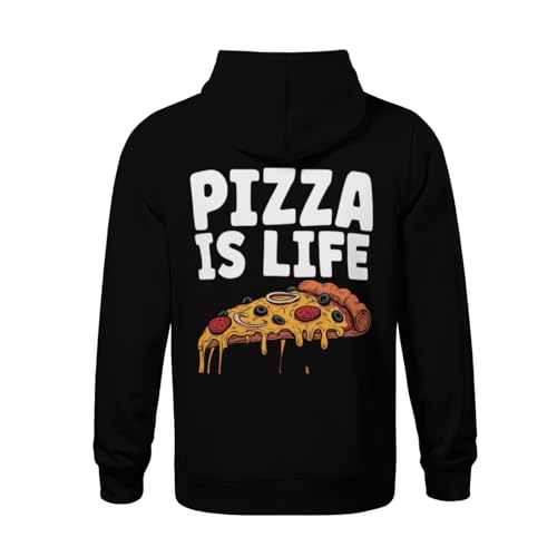 Kids Cute Pizza Lovers Italian Food Boys Girls Lightweight Kangaroo Pocket Fleece Hoodies3