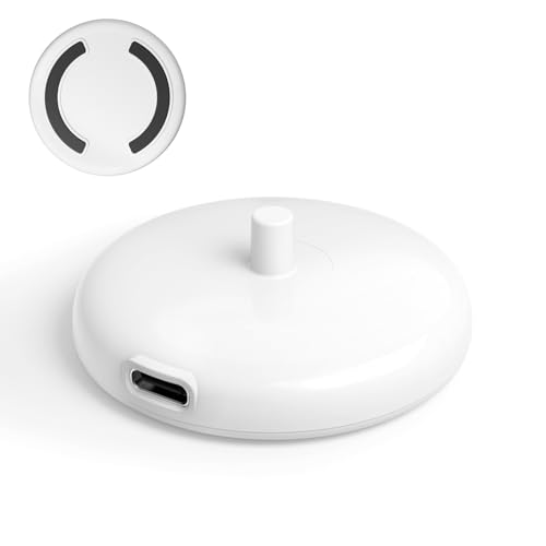 Type C Cargador Cepillo Electrico Compatible con Cepillo de Dientes eléctrico Philips Sonicare HX Series, Cargador Philips Sonicare, Viaje Base de Cargador Portátil (Blanco)
