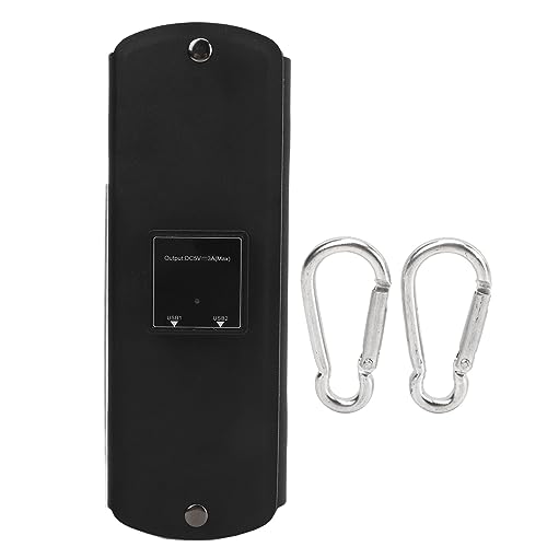 WGFOIP 16W Dual USB Solar Charger, Foldable Solar Panel Charger with High Efficiency Monocrystalline Silicon for Outdoor Travel Cell Phone