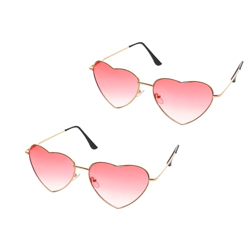 Rosa Herzform Sonnenbrille,2 Paare Herz Sonnenbrille Damen brille fasching Hippie Sonnenbrille 60er-70er-Jahre-Stil Retro-Kreis-Festivalbrille für Hippie-Kostüm Hippie-Accessoires Partygeschenk Rosa Herzform Sonnenbrille,2 Paare Herz Sonnenbrille Damen brille fasching Hippie Sonnenbrille 60er-70er-Jahre-Stil Retro-Kreis-Festivalbrille für Hippie-Kostüm Hippie-Accessoires Partygeschenk