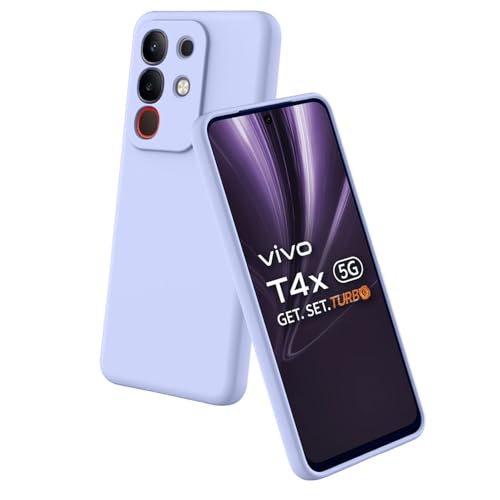 Image of Back Cover for Vivo Y31 Pro 5G | Full Camera Protection | Premium Liquid Silicon Case | Flexible Bumper Case for Vivo Y31 Pro 5G (Purple)