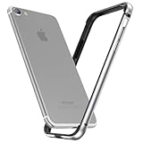 Smorniy iPhone SE3 用 バンパー,iPhone 8 用 バンパー， iPhoneSE2 / iPhone7 用 ケース レンズ保護 耐衝撃 二重構造 軽量 一体感 ボタン保護 アイフォン 8/7/SE 用 アルミバンパー 超薄軽量 放熱フレーム (iphone7/8/SE,シルバー)