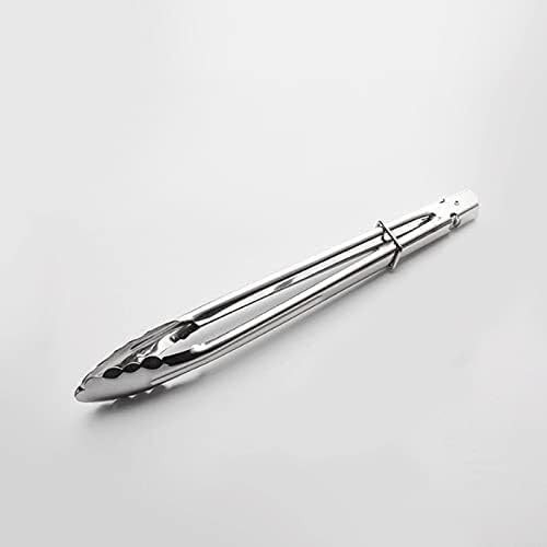 Pinzas de acero inoxidable,pinzas de cocina, Cocina for acampar (cubiertos) Tamaño: 10 pulgadas/longitud total 25 cm, freír, asar a la parrilla, ensalada, for barbacoa, pinzas for alimentos de acero i