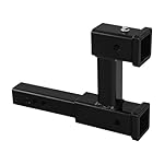 XMT-MOTO-Dual-2-Trailer-Hitch-Receiver-Rise-Drop-Extender-Adapter-Tow-Truck-4000LB-Black