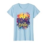 Berlin City Skyline Watercolor Souvenir