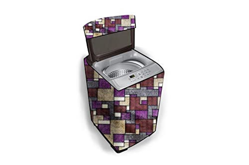 Image of Stylista Top Load Fully Automatic Washing Machine Cover Compatible for IFB 8 kg, 8.5 kg, 9 kg & 9.5 kg, Seamless Pattern Magenta