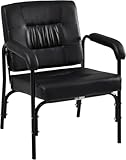 YHUBHSIS Salon Reclinng Shampoo Chair, Auto Reclining Shampoo Chair for Salon with Heavy Duty Metal Frame can Sit or Lie Down for Spa Beauty Equipment with Extra Thick Seat (Black)