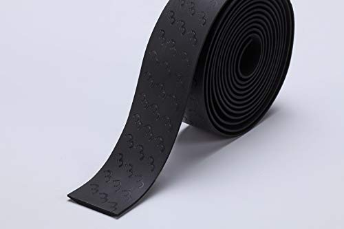 BBB CyclingUltraRibbonLenkerband|Fahrrad Handlebar Tape stoßfestes Mikrofasermaterial|Einschließlich Schutzband und Lenkerstopfen, Schwarz
