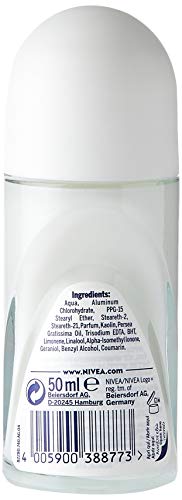 NIVEA Roll-On Talc Sensation 6x50ML contre les traces de transpiration et odeurs