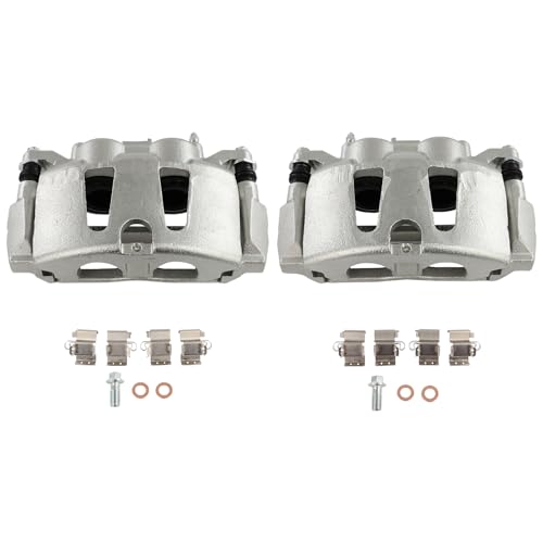 Image of SCITOO 18B5402 18B5403 Front Left & Right Disc Brake Calipers With Bracket | Fit For Chrysler,For Dodge,For Ram,For Volkswagen Models - For C /V 2013-2015,For Grand Caravan 2012-2020 2PCS