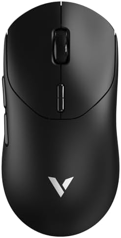 Rapoo VT2 Kabellose Gaming-Maus Native 8000Hz, 53g Ultraleicht, Schwarz | PAW3398 26K DPI, Nordic nRF54L15 MCU, 750h Akkulaufzeit, 100M Mechanischer Switch, 10 Programmierbare Tast
