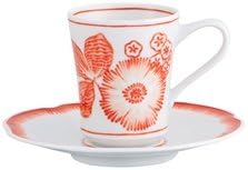 Vista Alegre Oscar De La Renta Coralina Coffee Cup & Saucer