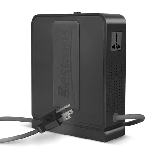 Step Up Transformer 110v to 220v, Heavy Duty 110v to 220v Converter 2000w Power Transformer, Step Up Voltage Converter with 2 Universal Outlets for 220V Asia Europe Appliance Use in US, Grey