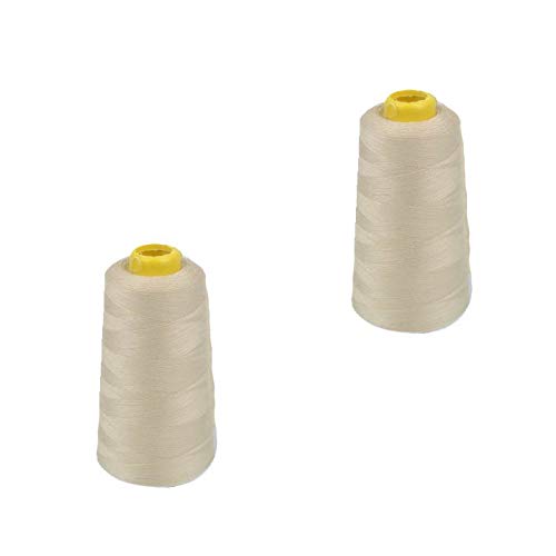 Hilos de poliéster Beige 4 unidades 6000 yd cada uno miniatura 3
