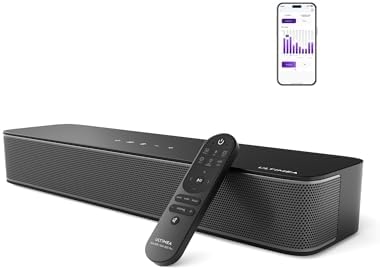 ULTIMEA 2.1ch Sound Bar for TV, Built-in Subwoofer, APP Control, Peak Power 120W, All-in-one PC Soundbar for Game, Bluetooth 5.3 TV Sound Bar Speakers, OPT/AUX/Wall Mount, Solo B30 Pro